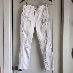 White Free People jeans